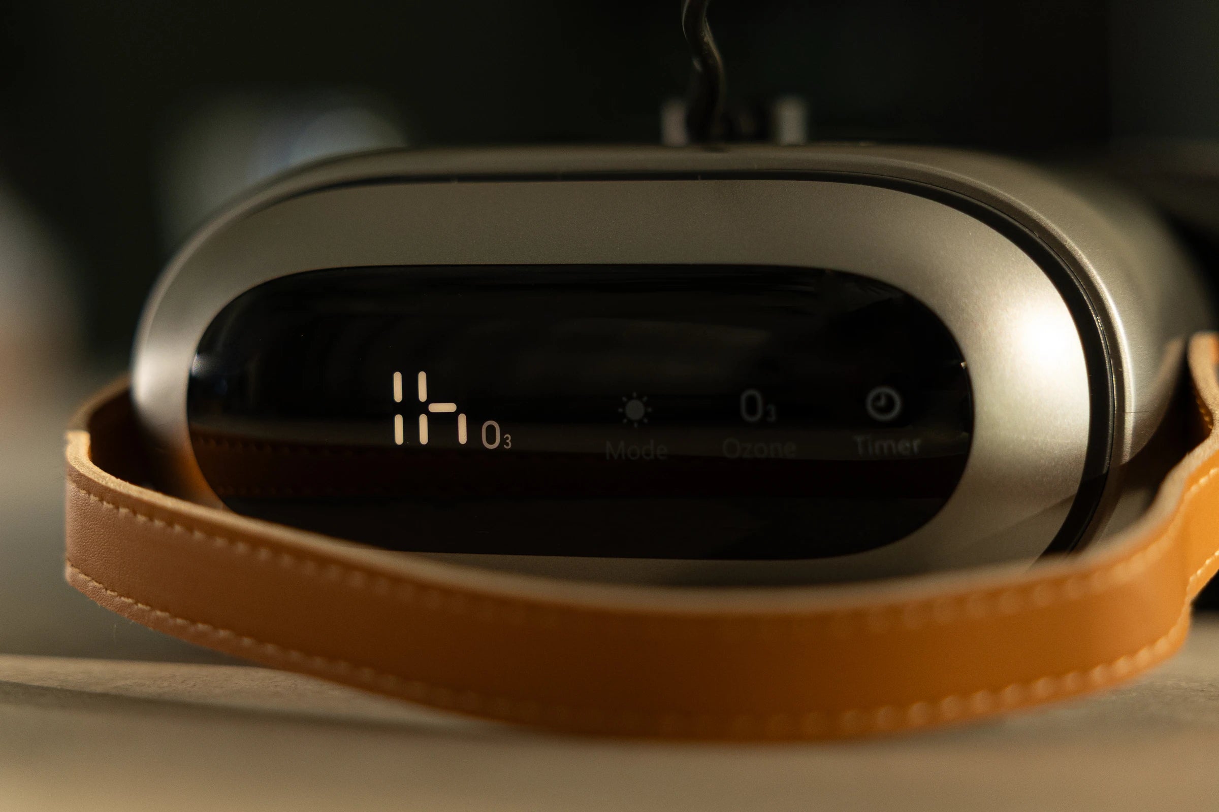 Close-up of the SOTHING Ultra control panel and handle